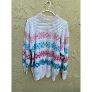Vintage 90s pastel snowflake sweater